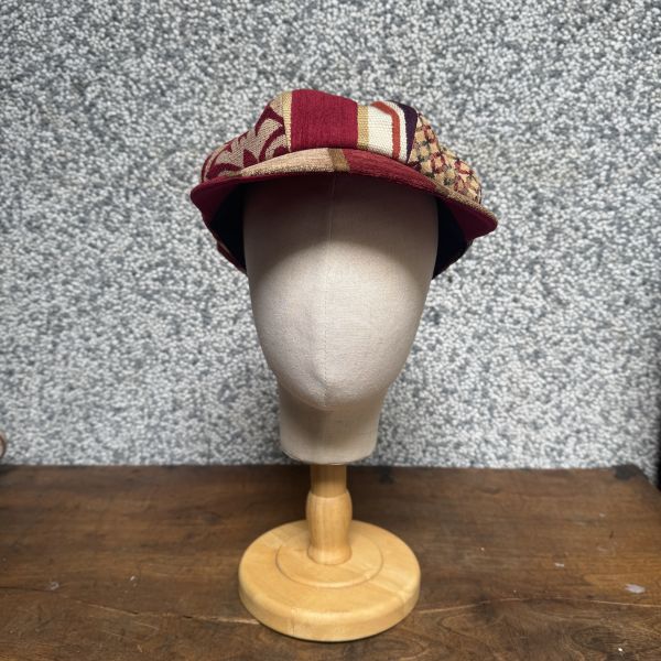 【Studio Phronesis】報童帽＿古董傢飾布（紅） 