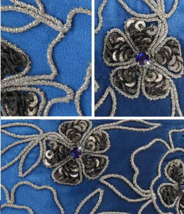 【Namjosh】手工珠繡髮箍＿冰藍 髮夾、髮飾、手工刺繡