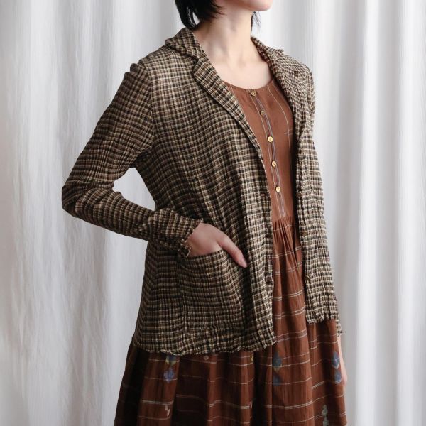【Maku Textile】AAB外套_717 手織,手紡紗,外套,棉