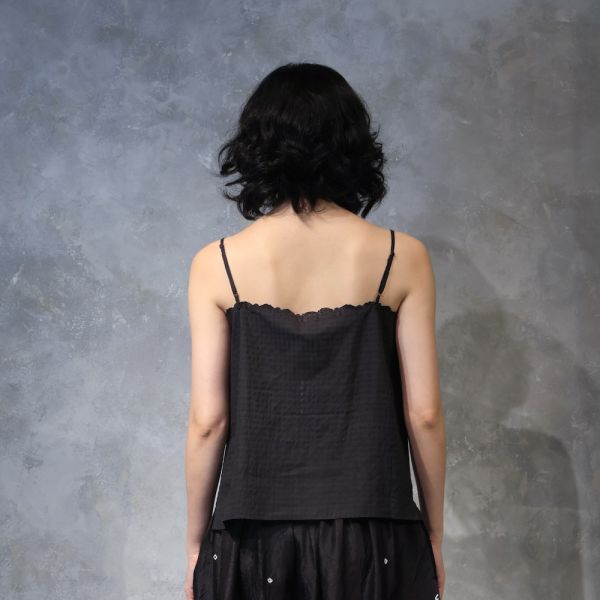 【Maku Textile】CAMISOLE_673/SC 手織,手紡紗,洋裝,蠶絲,植物染,草木染
