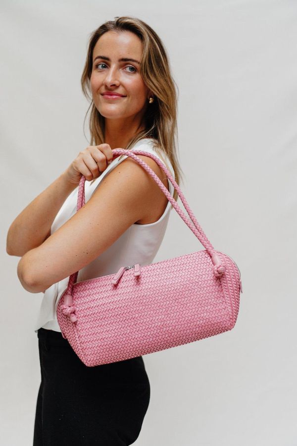 【Allan K】Wuxi Large 皮革編織包（深棕色） 皮包,皮革,皮革編織,牛皮,肩背包,手工皮革編織,手工,包包