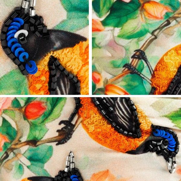 【Namjosh】手工珠繡髮箍＿靈鳥 髮夾,髮飾,手工刺繡,珠繡