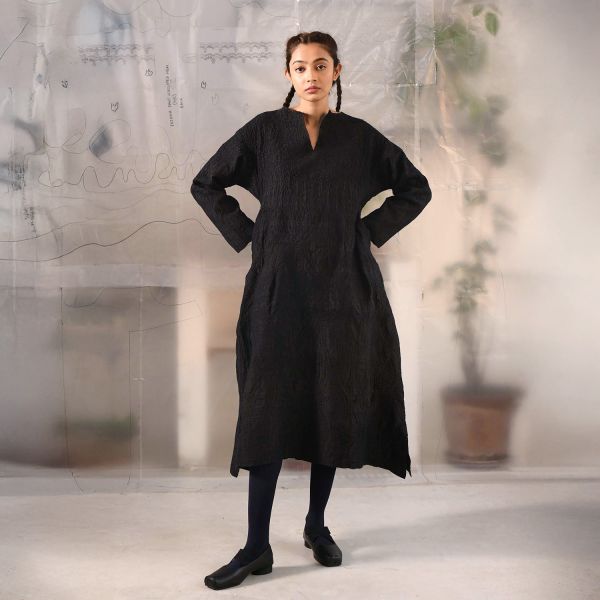 【Maku Textile】INDUS洋裝 手織,手紡紗,洋裝,美麗諾羊毛,植物染,草木染