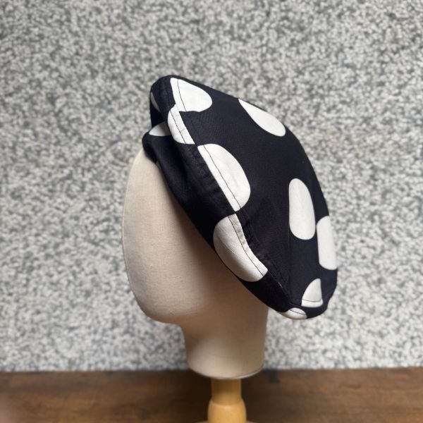 【Studio Phronesis】貝蕾帽＿黑白點 
