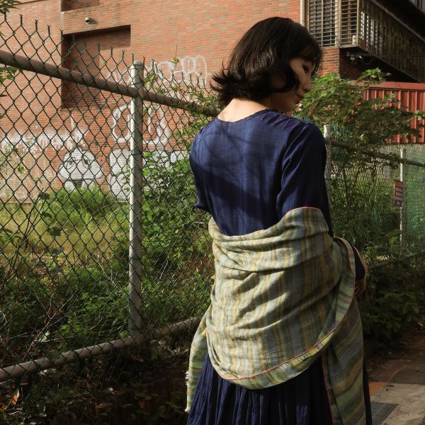【Maku Textile】KEYA圍巾 手織,手紡紗,圍巾,Cashmere,植物染,草木染