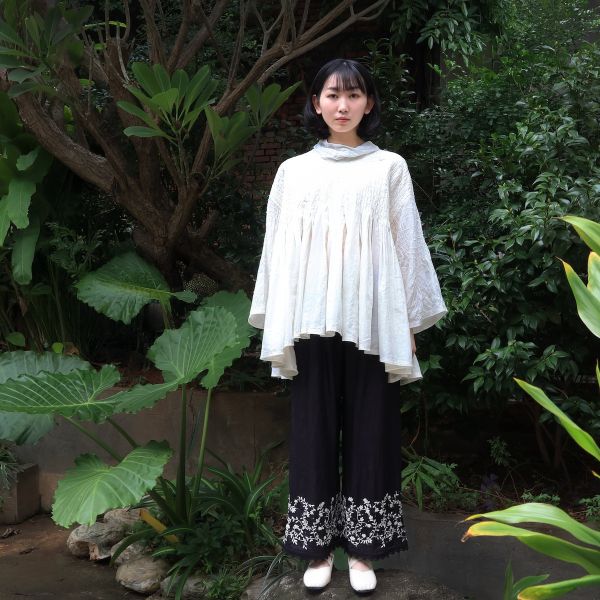 【Maku Textile】OXALIS上衣 手織,手紡紗,洋裝,美麗諾羊毛,植物染,草木染