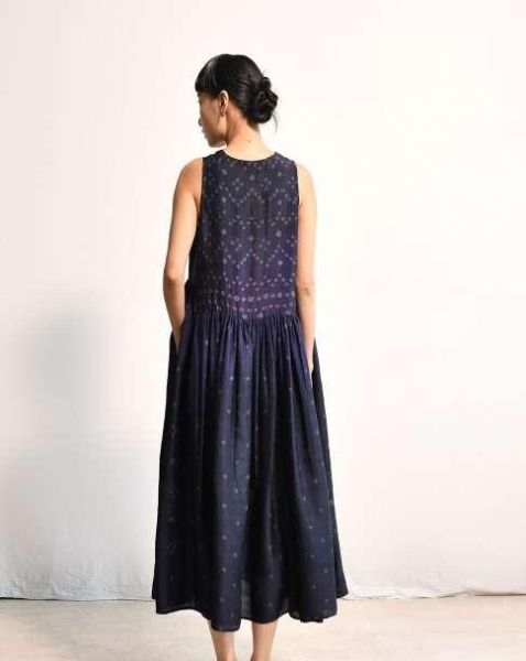 【Maku Textile】VERONICA洋裝 手織,手紡紗,洋裝,絲,蠶絲,植物染,草木染