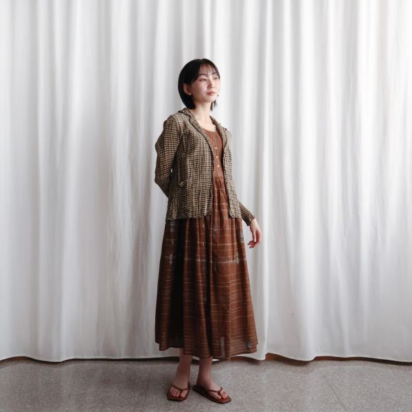 【Maku Textile】AAB外套_717 手織,手紡紗,外套,棉