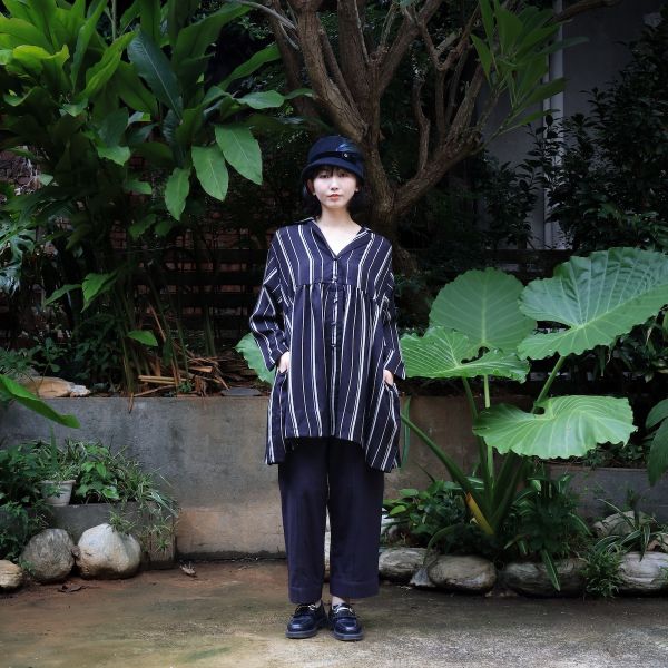 【Maku Textile】ROSA羊毛開襟長版上衣 手織,手紡紗,洋裝,美麗諾羊毛,植物染,草木染