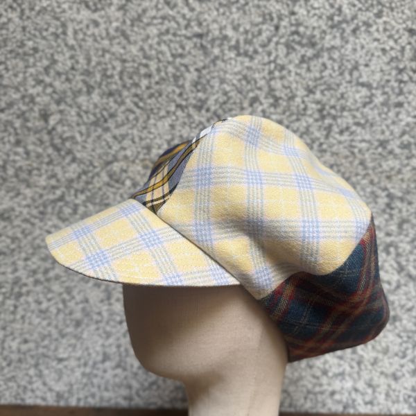 【Studio Phronesis】報童帽＿格紋拼接 