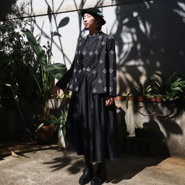 【Maku Textile】KARMA外套 手織,手紡紗,洋裝,美麗諾羊毛,植物染,草木染