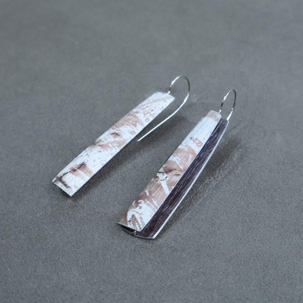 【江枚芳 Meifang Chiang Metal Arts】隱身樹耳環 Hidden Woods Brooch 耳環,耳勾,鋁,陽極處裡