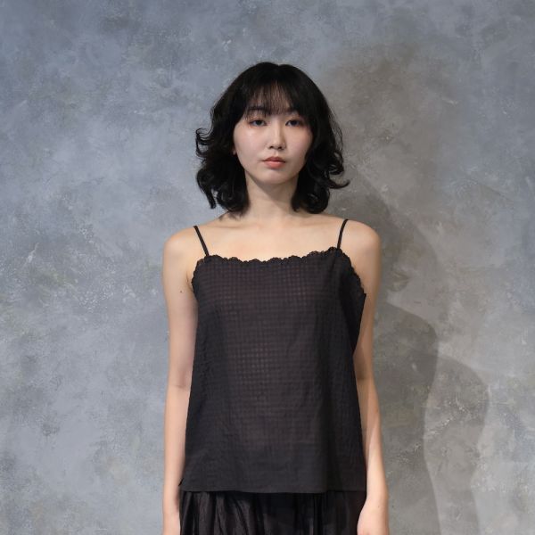 【Maku Textile】CAMISOLE_673/SC 手織,手紡紗,洋裝,蠶絲,植物染,草木染