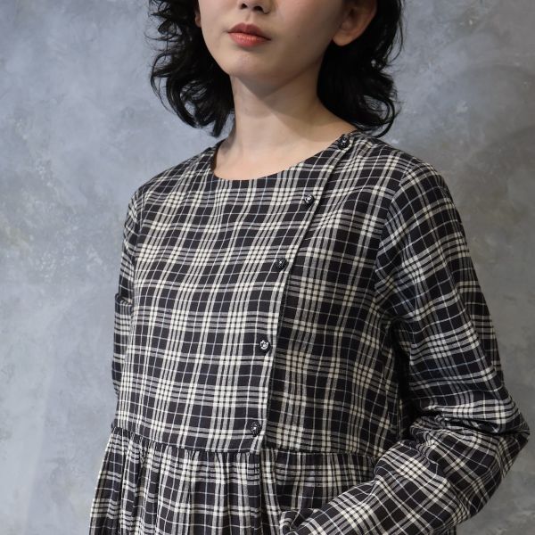 【Maku Textile】ATHENA洋裝 手織,手紡紗,洋裝,棉,植物染,草木染