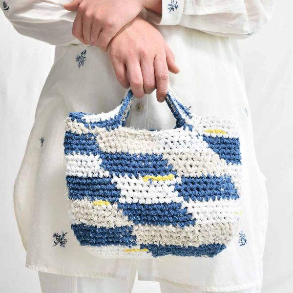 【Maku Textile】NICO編織布邊包 手織,手紡紗,包包,棉,植物染,草木染