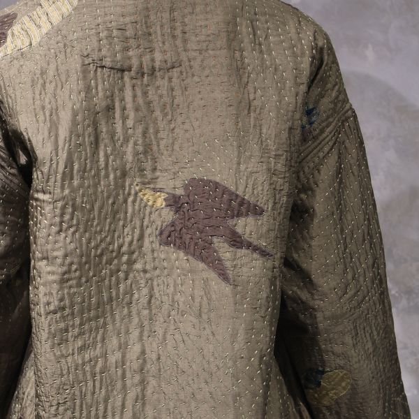 【Maku Textile】AVES外套 手織,手紡紗,洋裝,蠶絲,植物染,草木染