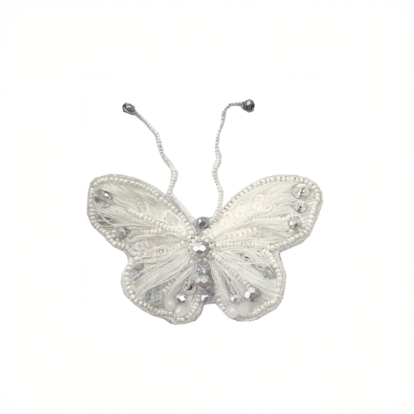 【Namjosh】蝴蝶小髮夾＿三色 髮夾、髮飾、手工刺繡