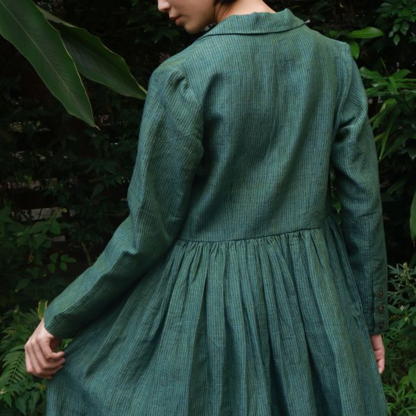 【Maku Textile】ERICA外套 手織,手紡紗,洋裝,棉,植物染,草木染