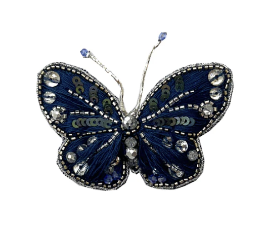 【Namjosh】小蝴蝶髮夾 髮夾、髮飾、手工刺繡