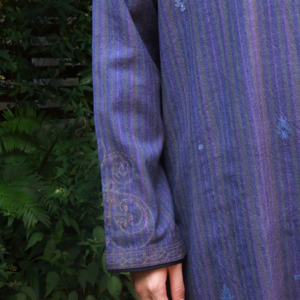 【Maku Textile】GURBESU外罩衫 手織,手紡紗,洋裝,棉,植物染,草木染