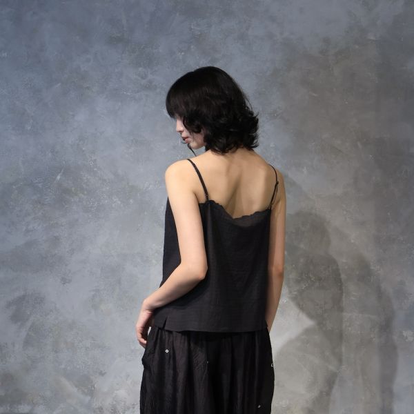 【Maku Textile】CAMISOLE_673/SC 手織,手紡紗,洋裝,蠶絲,植物染,草木染