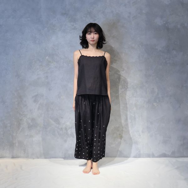 【Maku Textile】CAMISOLE_673/SC 手織,手紡紗,洋裝,蠶絲,植物染,草木染