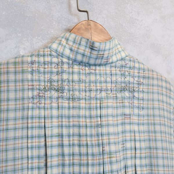 【Maku Textile】TASHI_668 手織,手紡紗,洋裝,蠶絲,植物染,草木染