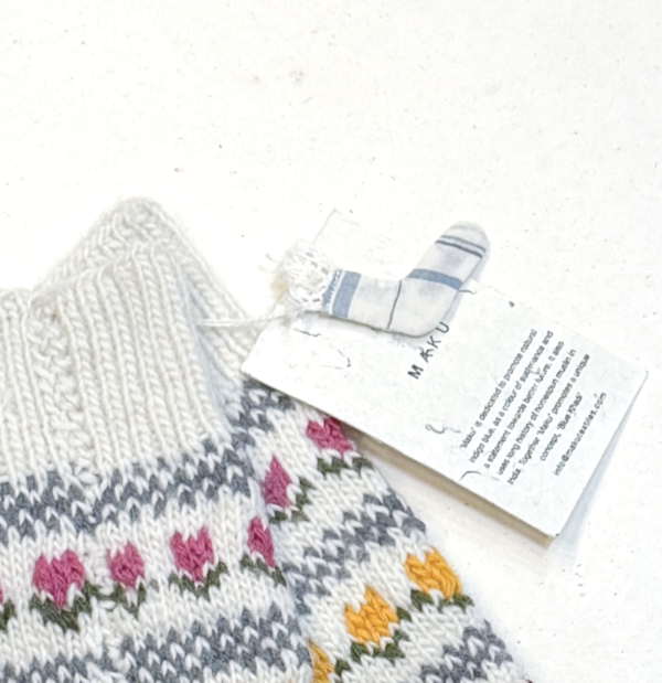 【Maku Textile】YURI 羊毛手織襪子 手織,手紡紗,襪子,羊毛,植物染,草木染,美麗諾