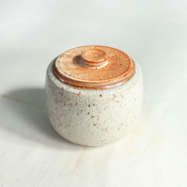 茶倉＿志野釉 手作陶藝,陶器,生活陶,瓶,茶倉,陶罐,罐