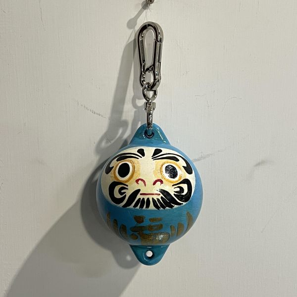 【藍珊瑚】浮球吊飾-達摩 貝殼,項鍊,海洋廢物,魚骨,骨頭,魚鱗,藍珊瑚,珊瑚