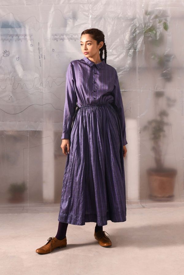 【Maku Textile】SIENE洋裝 手織,手紡紗,洋裝,棉,植物染,草木染