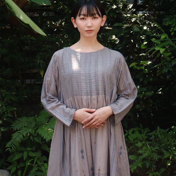 【Maku Textile】MITOMI洋裝 手織,手紡紗,洋裝,美麗諾羊毛,植物染,草木染