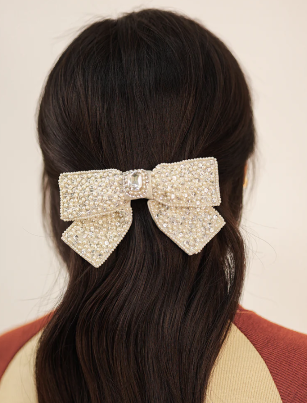 【Namjosh】蝴蝶結髮夾 髮夾、髮飾、手工刺繡