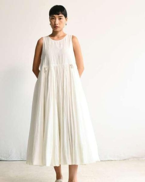 【Maku Textile】SOLE洋裝 手織,手紡紗,洋裝,美麗諾羊毛,植物染,草木染