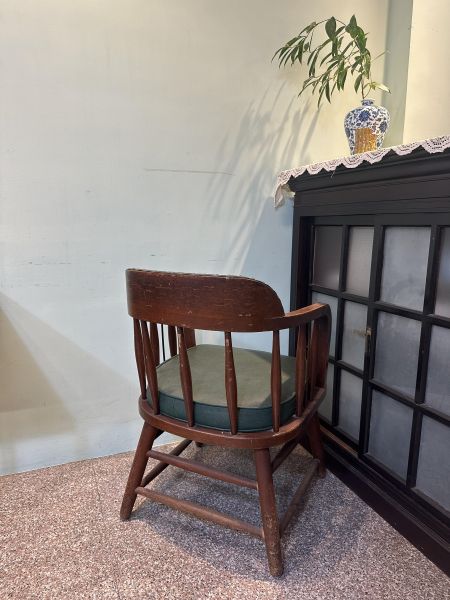 【二手讓藏】綠色咖啡椅 