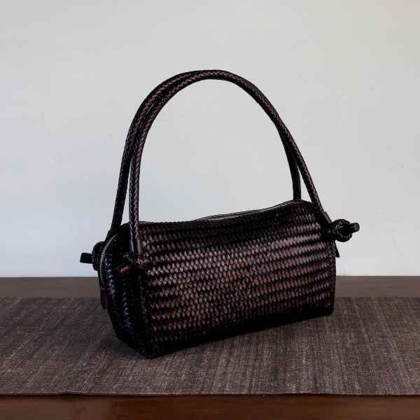 【Allan K】Wuxi Large 皮革編織包（黑色） 皮包,皮革,皮革編織,牛皮,肩背包,手工皮革編織,手工,包包