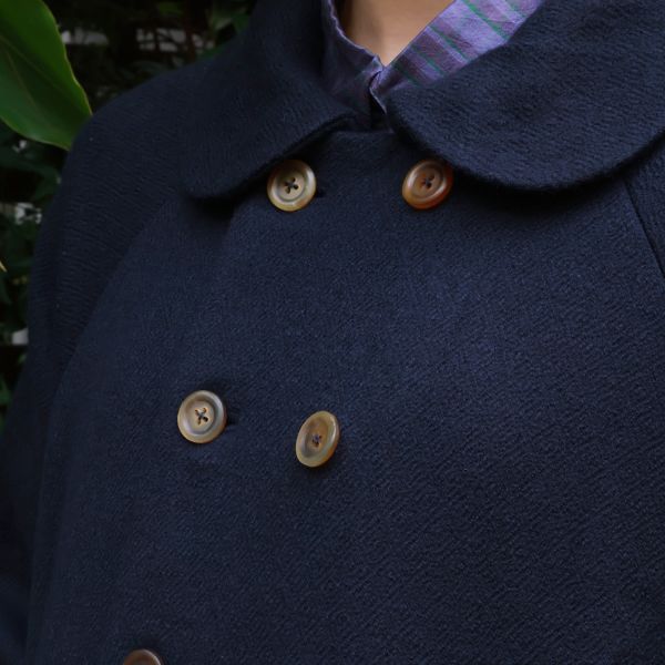 【Maku Textile】AIKO毛料大衣 手織,手紡紗,大衣,羊毛,植物染,草木染