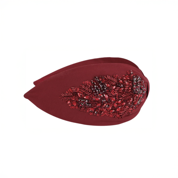 【Namjosh】葉形手工珠繡髮箍＿三色 髮夾、髮飾、手工刺繡