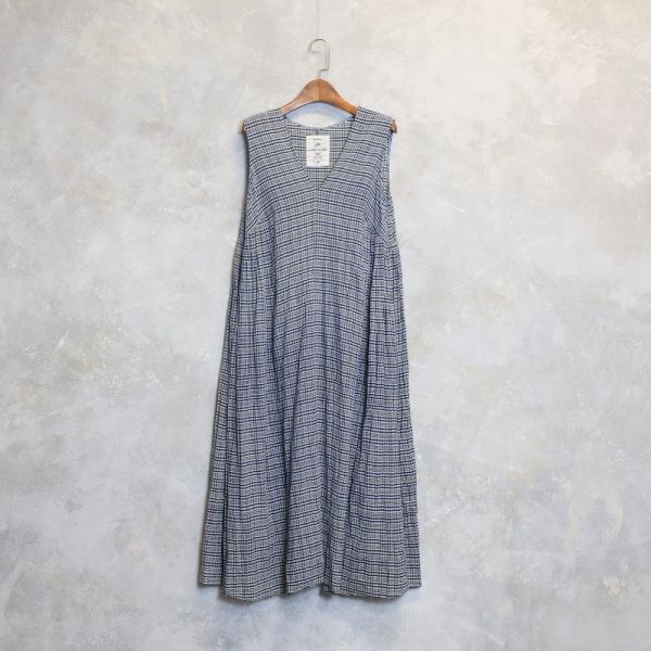 【Maku Textile】ALICE_652 手織,手紡紗,洋裝,蠶絲,植物染,草木染