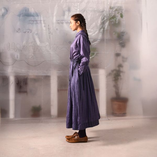 【Maku Textile】SIENE洋裝 手織,手紡紗,洋裝,棉,植物染,草木染