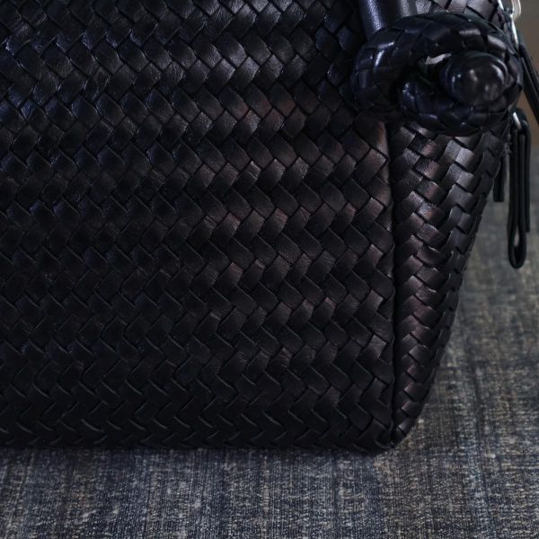 【Allan K】Wuxi Large 皮革編織包（黑色） 皮包,皮革,皮革編織,牛皮,肩背包,手工皮革編織,手工,包包