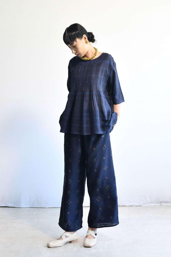 【Maku Textile】HARUMI上衣_714 手織,手紡紗,上衣,棉,植物染,草木染