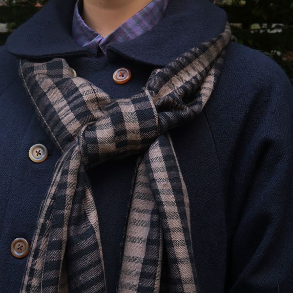 【Maku Textile】IVY圍巾 手織,手紡紗,圍巾,絲,植物染,草木染