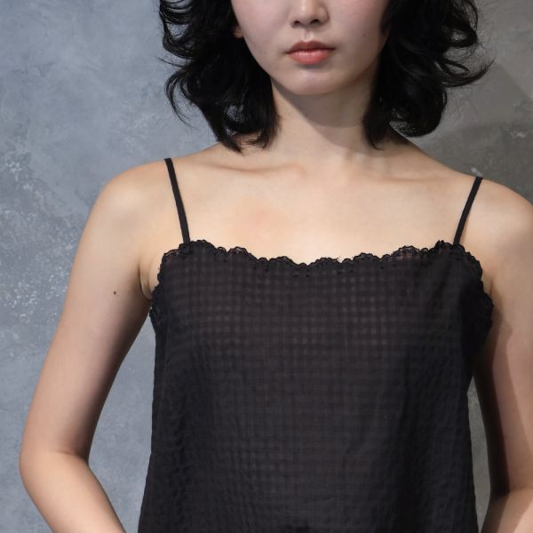 【Maku Textile】CAMISOLE_673/SC 手織,手紡紗,洋裝,蠶絲,植物染,草木染