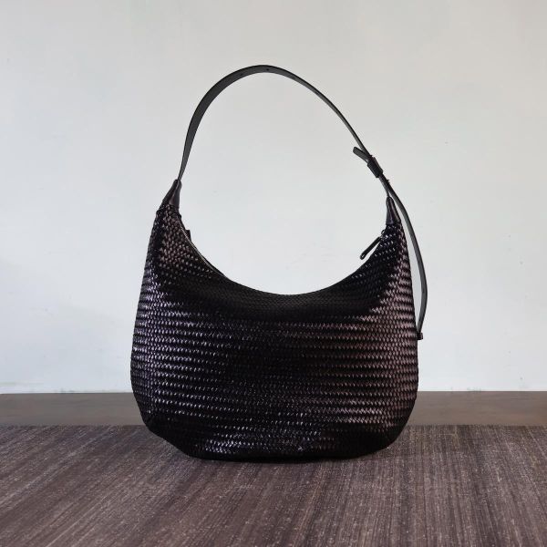 【Allan K】Wesley 皮革編織包（黑色） 皮包,皮革,皮革編織,牛皮,肩背包,手工皮革編織,手工,包包