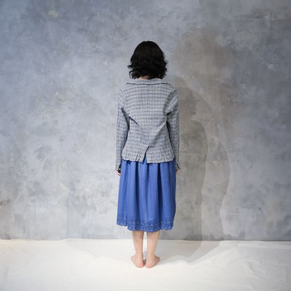 【Maku Textile】AAB_652 手織,手紡紗,洋裝,蠶絲,植物染,草木染