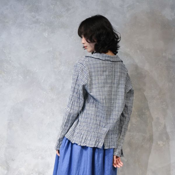【Maku Textile】AAB_652 手織,手紡紗,洋裝,蠶絲,植物染,草木染