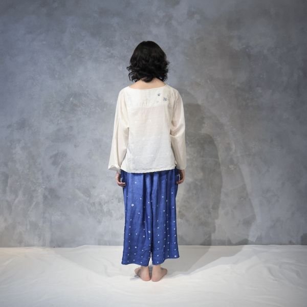【Maku Textile】NASIM_221/A.EM/MING 手織,手紡紗,洋裝,蠶絲,植物染,草木染