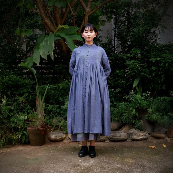 【Maku Textile】SAGA洋裝 手織,手紡紗,洋裝,棉,植物染,草木染