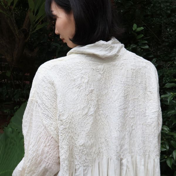 【Maku Textile】OXALIS上衣 手織,手紡紗,洋裝,美麗諾羊毛,植物染,草木染